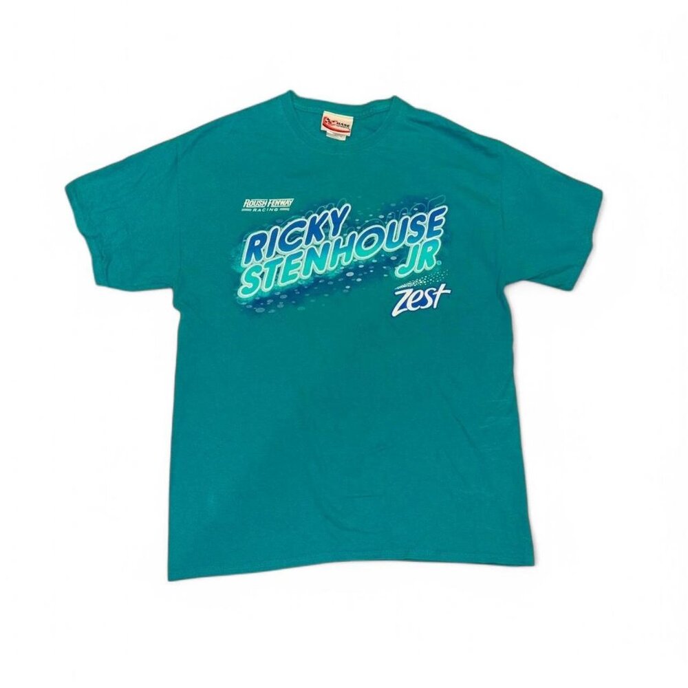 Ricky Stenhouse Jr Chase Authentics #17 Zest Chassis Tee Size Large